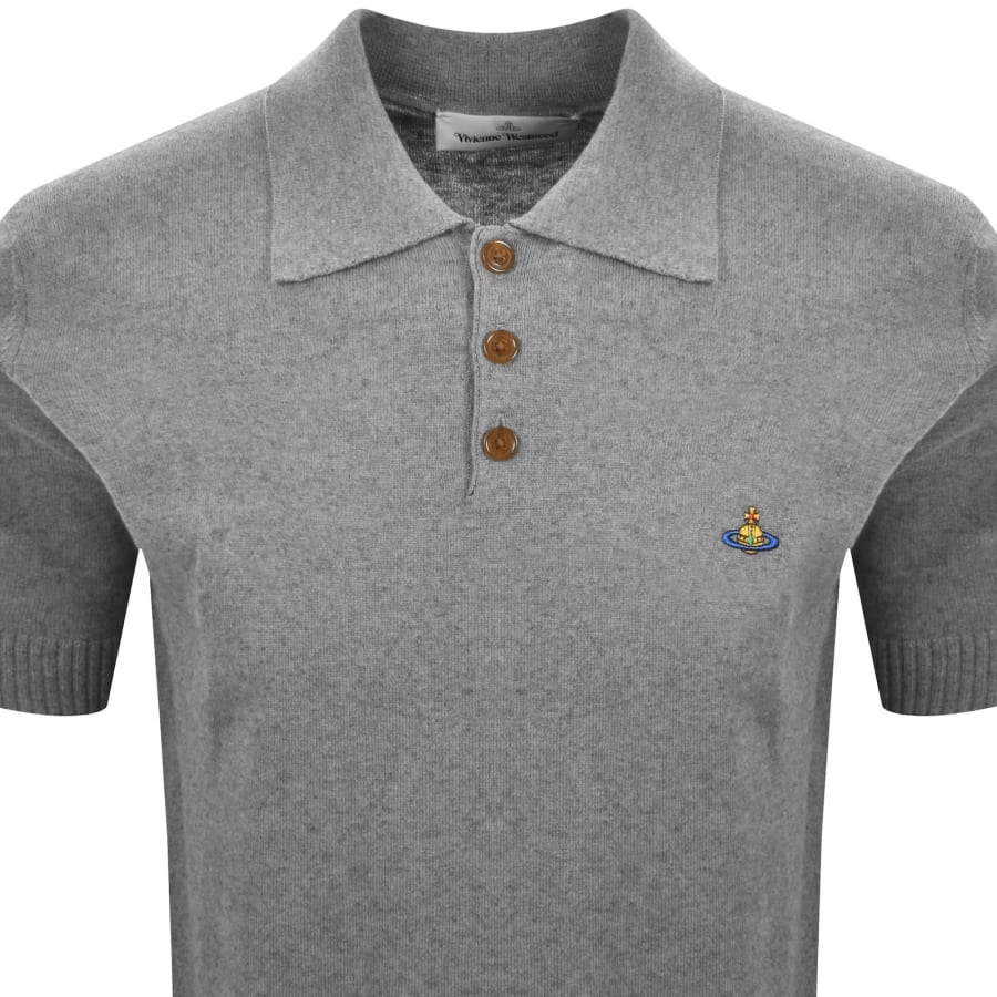 Vivienne Westwood Mark Polo Grey | Mainline Menswear x